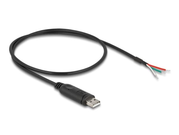 Delock-adapterkabel USB 2.0 Type-A til seriell RS-485 3 x åpne kabelender 0,5 m