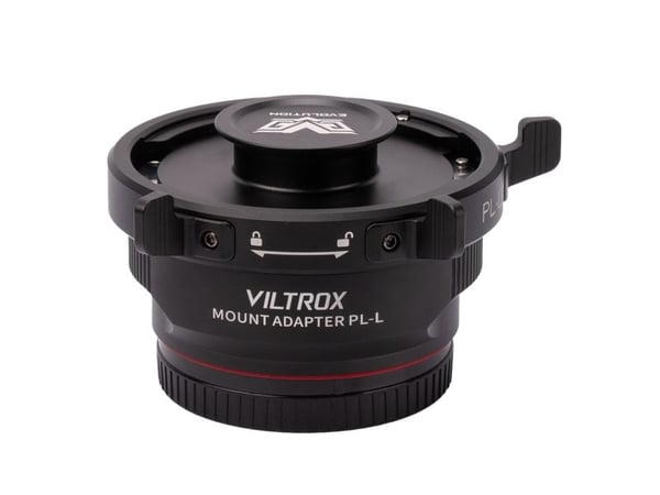 VILTROX PL-L, PL-kiinnitys, L mount, musta, Alumiini, Ruostumaton teräs, 297,5 g