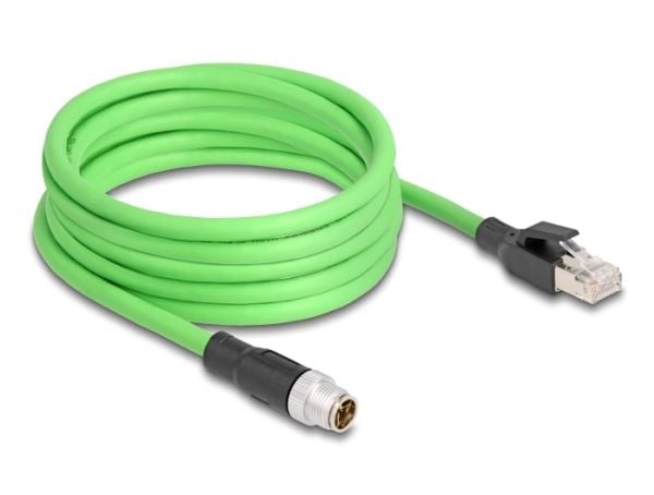 DeLOCK 80444, 5 m, SF/UTP (S-FTP), M12, RJ-45