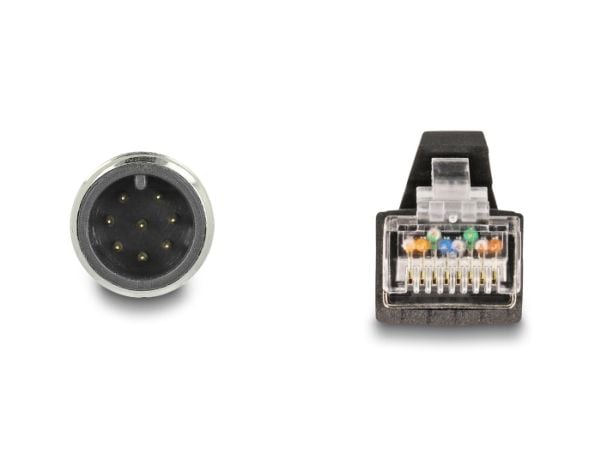 DeLOCK 80421, 1 m, SF/UTP (S-FTP), M12, RJ-45