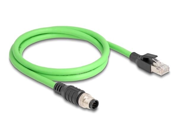 DeLOCK 80422, 2 m, SF/UTP (S-FTP), M12, RJ-45