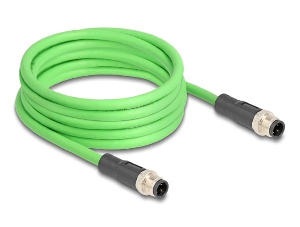 DeLOCK 80419, 5 m, SF/UTP (S-FTP), M12, M12, M12