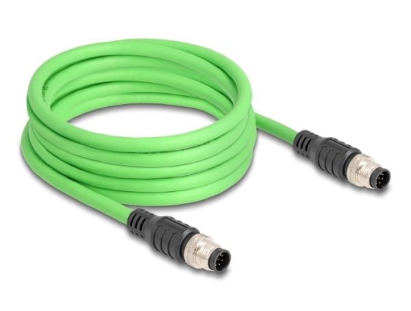 DeLOCK 80414, 5 m, SF/UTP (S-FTP), M12, M12, M12