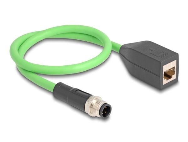 DeLOCK 60571, 0,5 m, SF/UTP (S-FTP), M12, RJ-45