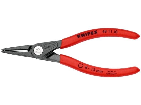 Knipex 48 11 J0, Låseringtang, Kromvanadiumstål, Plast, Rød, 140 mm, 105 g