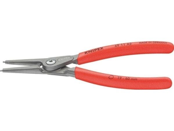 Knipex 49 11 A4, Låsringstång, Kromvanadinstål, Plast, Röd, 320 mm, 599 g