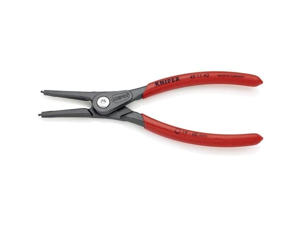 Knipex 49 11 A4, Låseringtang, Kromvanadiumstål, Plast, Rød, 320 mm, 599 g