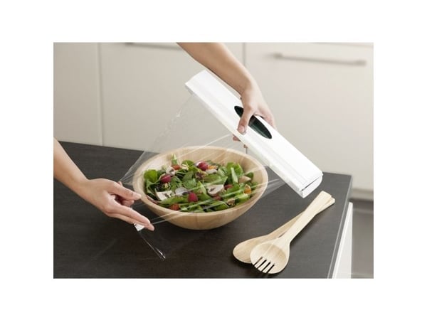 WENKO 86674100, Håndholdt plastfoliedispenser, Aluminiumsfolie, Hvit, 380 mm, 67 mm, 52 mm
