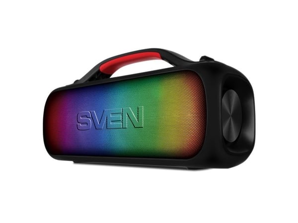 SVEN PS-360, 24 W, 60 - 20000 Hz, Ledning & Trådløs, USB Type-C, Bærbar monohøyttaler, Sort