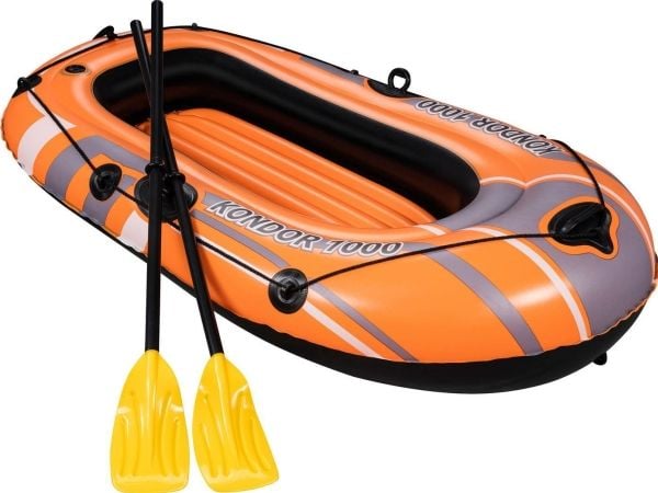 Bestway 61078, Rafting (elv), Rafting gummibåt, Sort, Rød, Hvit, Gult, Vinyl, 1 person(er), 80 kg