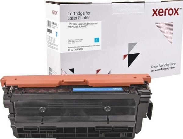 Everyday Suuri kapasiteetti Syaani -värikasetti Xeroxilta, HP CF471X -yhteensopiva, 23000 sivua- (006R04348), 23000 sivua, Syaani, 1 kpl