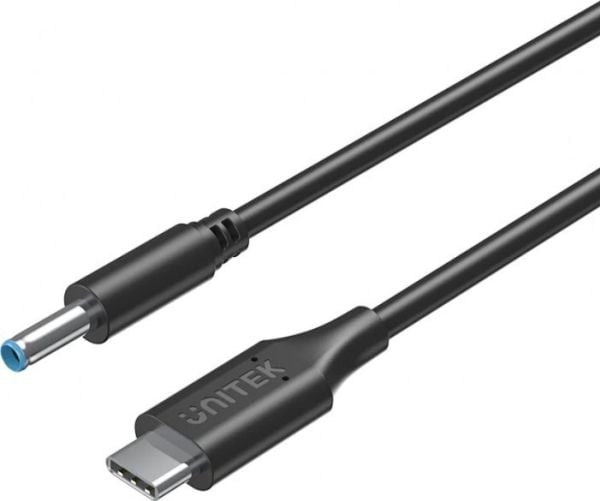 Unitek USB-C - DC 4.5 x 3.0mm 1.8 m USB-kaapeli Musta (C14117BK-1.8M)