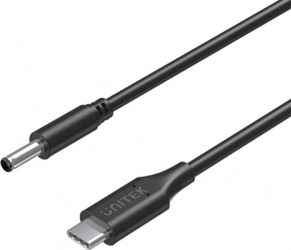 Unitek USB-C - DC 4.5 x 3.0mm 1.8 m USB-kaapeli Musta (C14120BK-1.8M)