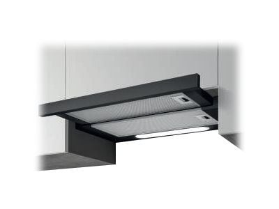 Elica Elite 14 LUX BL/A/60 - Panser - teleskopisk - bredde: 59.8 cm - dybde: 28 cm - ekstraksjon og resirkulasjon (-) - svart