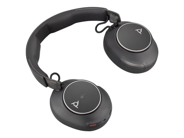 HP Poly Voyager Surround 80 UC - Voyager Surround 80 series - hodesett - full størrelse - Bluetooth - trådløs - aktiv støydemping - USB-C via Bluet...