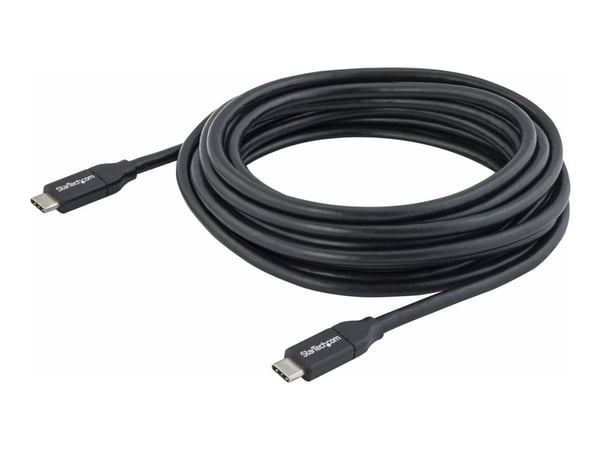 StarTech 4m USB C Cable w/ PD - 13ft USB Type C Cable - 5A Power Delivery - USB 2.0 USB-IF Certified - USB 2.0 Type-C Cable - 100W/5A (USB2C5C4M) -...