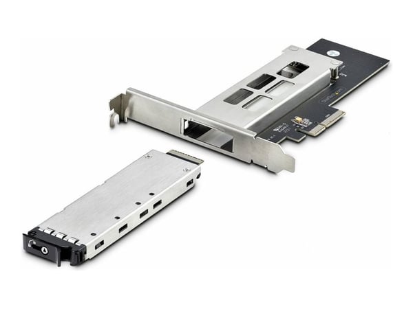 StarTech.com M2-REMOVABLE-PCIE-N1, PCIe, M.2, PCIe 4.0, Musta, Hopea, PC, 10000 h