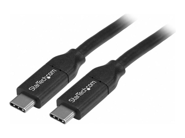 StarTech 4m USB C Cable w/ PD - 13ft USB Type C Cable - 5A Power Delivery - USB 2.0 USB-IF Certified - USB 2.0 Type-C Cable - 100W/5A (USB2C5C4M) -...