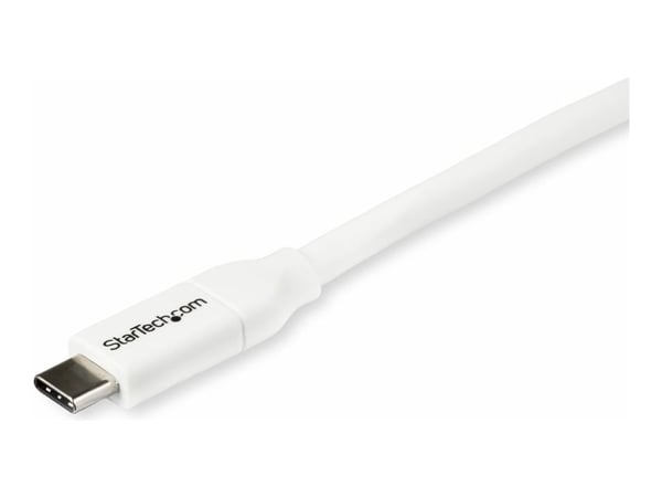 StarTech.com USB C - USB C -kaapeli - 6 ft / 2m - 5A PD - M/M - Valkoinen - USB 2.0 - USB-IF Certified - USB Type C -kaapeli - USB C -latauskaapeli...