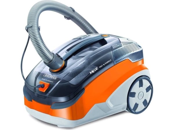 Thomas AQUA+ PET & FAMILY - Støvsuger - kanister - vannfiltrering / pose - 1700 W - oransje/sølv