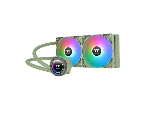 Thermaltake TH280 V2 ARGB Sync - Matcha Green Edition - væskekjølesystem for prosessor - Radiatorstørrelse: 280 mm - (for: LGA1156, AM2, AM2+, AM3,...