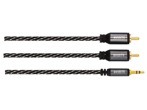 Gembird Avinity-kabel 2x RCA til 3,5 mm 1,5 m svart/blå - Vads