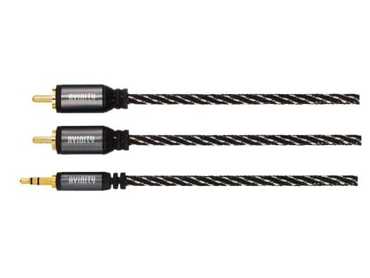 Gembird Avinity-kabel 2x RCA til 3,5 mm 1,5 m svart/blå - Vads