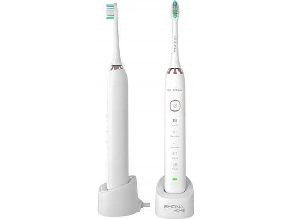Niceboy SONICWHITE, Voksen, Vibrerende tannbørste, Daglig stell, Grundig rens, Gum omsorg, Sensitiv / Myk, Whitening, 43000 bevegelser per minutt, ...