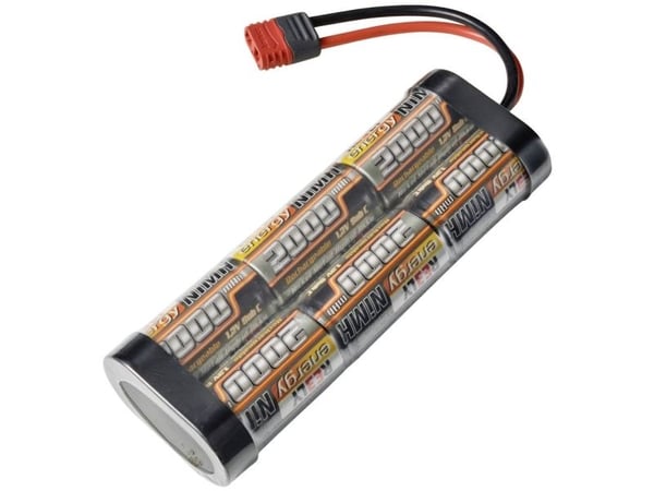 Reely modellbygg batteripakke (NiMh) 7.2 V 2000 mAh 6 celler T-stikk-system (RE-7856790)