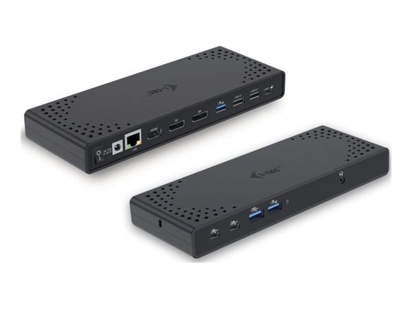 i-Tec - Dokkingstasjon - USB-C / USB4 / Thunderbolt 3 / Thunderbolt 4 - HDMI, 2 x DP++ - 1GbE - 100 watt - Europa