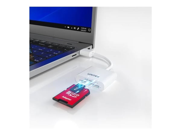 Unitek Y-9321 - Kortläsare (SD, microSD, SDHC, microSDHC, SDXC, microSDXC) - USB 3.0