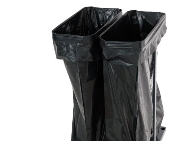 Sorteringsvogn Dobbelt 2 x 60L Guran Grå