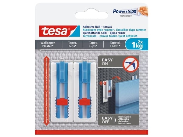 Tesa kroker for lerret 77778 2x1 kg med spiker