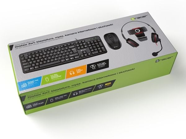 Tracer 4-i-1 multi-office tastatur + mus (TRAKLA46695)