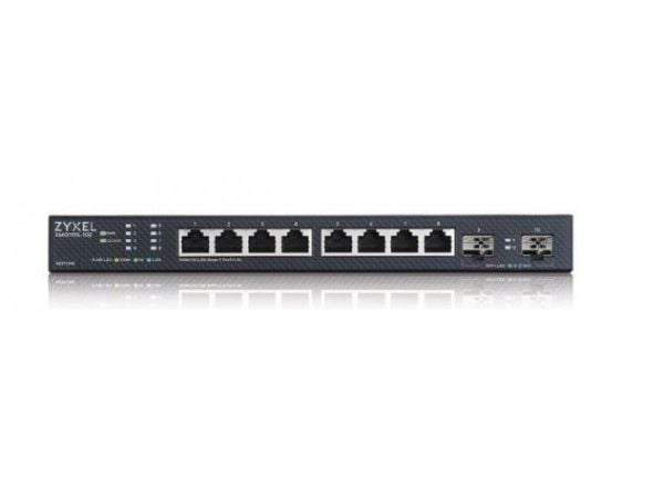 Zyxel XMG1915 Series XMG1915-10E - Switch - administrert, NebulaFLEX-sky - L3 Lite - smart - 8 x 100/1000/2.5G + 2 x Gigabit SFP / 10 Gigabit SFP+ ...