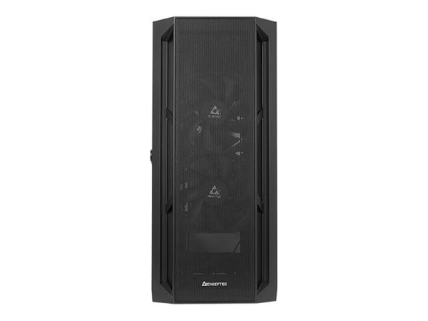 Chieftec Gamer Series APEX AIR - Tower - ATX - genomskinlig sidopanel (härdat glas) - ingen strömförsörjning (ATX) - svart - USB/ljud