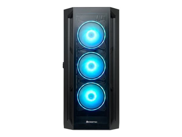 Chieftec Gamer Series APEX - Tower - ATX - sidepanel med vindu (herdet glass) - ingen strømforsyning (ATX) - svart - USB/lyd
