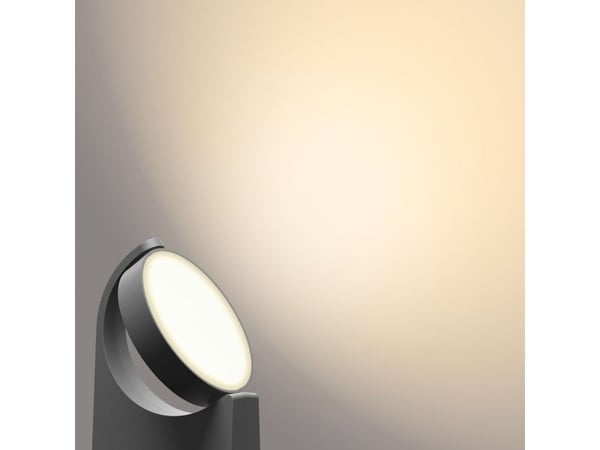 Philips Mimosa-sokkel/stilys, 7 W, Utendørs sokkel/stang-belysning, Antrasitt, Metall, IP44, Terrasse, Hage, I
