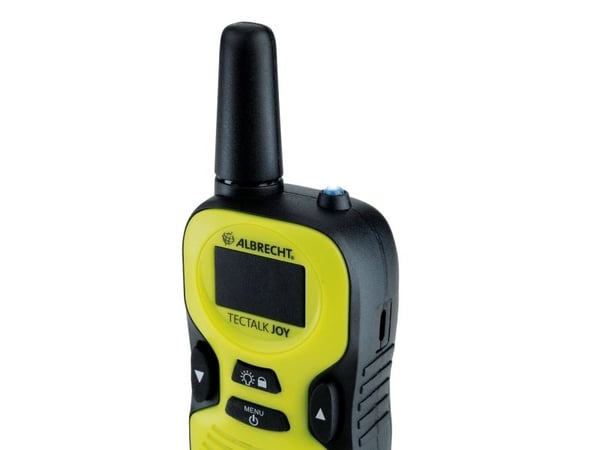 Albrecht Tectalk Joy, Kannettava, Micro-USB, musta, Keltainen, Painikkeet, AAA, Akku