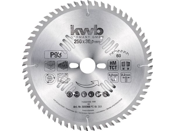 kwb 589366, Kryssfiner, Sponplate, Løvtre, 25 cm, 3 cm, 2,2 mm, 3,2 mm, 1 stykker