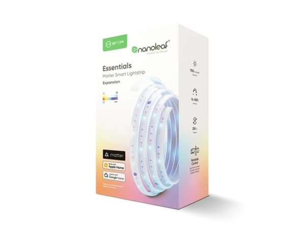 Nanoleaf Essentials Matter - Lysstripeforlengelse - LED - 105 LEDs/m - 23 W - RGBCW-lys - 2700-6500 K