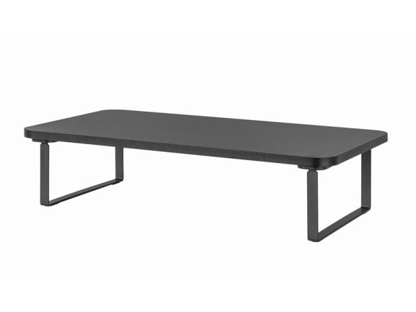 Gembird MS-TABLE-03 - Stativ - rectangle - for skjerm / notebook - plastikk, stål, sponplate - svart - skrivebord