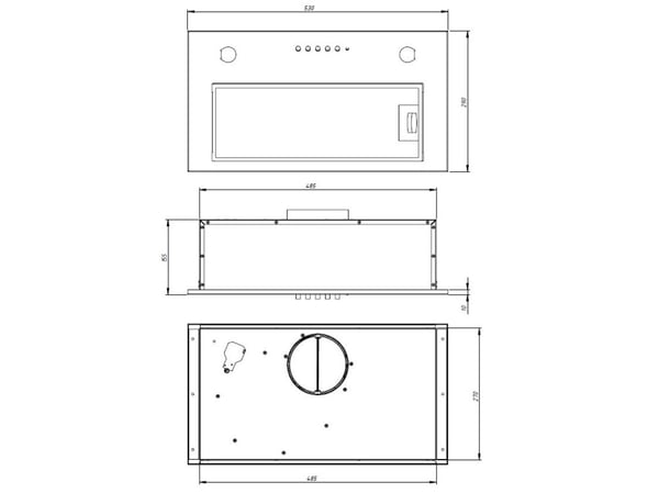 Akpo WK-7 MICRA, 220 m³/t, Resirkulerende, 60 dB, 197 m³/t, 52 dB, Innebygget i Tak