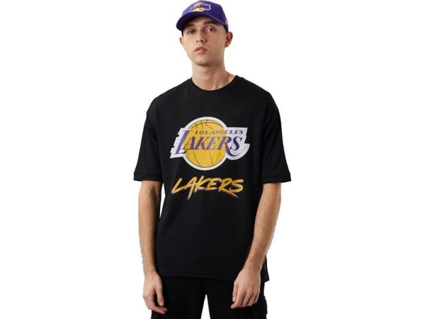 New Era NBA Los Angeles Lakers Script Mesh Tee 60284737 - L