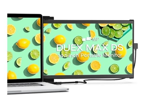 Mobile Pixels DUEX Max DS - LCD-skjerm - 14.1" - portabel - 1920 x 1080 Full HD (1080p) @ 60 Hz - IPS - 300 cd/m² - 700:1 - Mini HDMI, USB-C