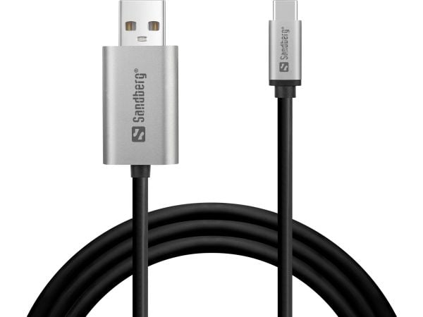 Sandberg - Adapterkabel - 24 pin USB-C (hann) til DisplayPort (hann) - 2 m - 4K-støtte