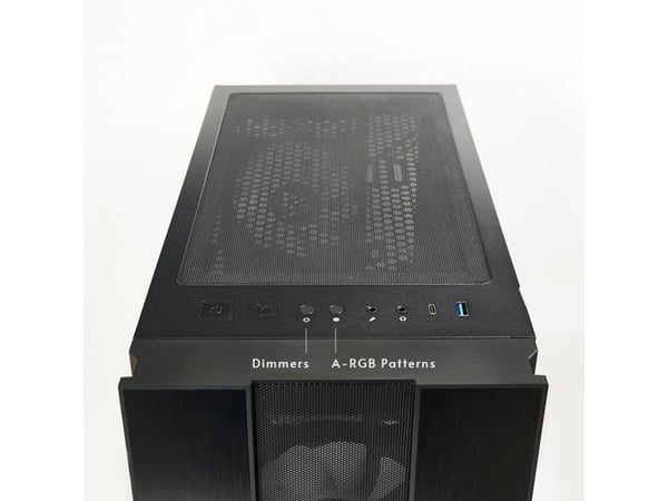 Chieftec Gamer Series Hunter 2 - Tower gaming - ATX - sidepanel med vindu (herdet glass) - ingen strømforsyning (ATX) - svart - USB/lyd