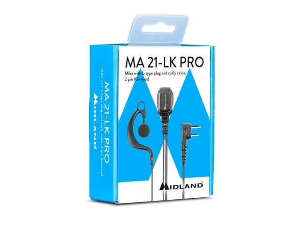 Midland MA21-LK PRO, Koblet med ledninger (ikke trådløs), Hodesett, Sort