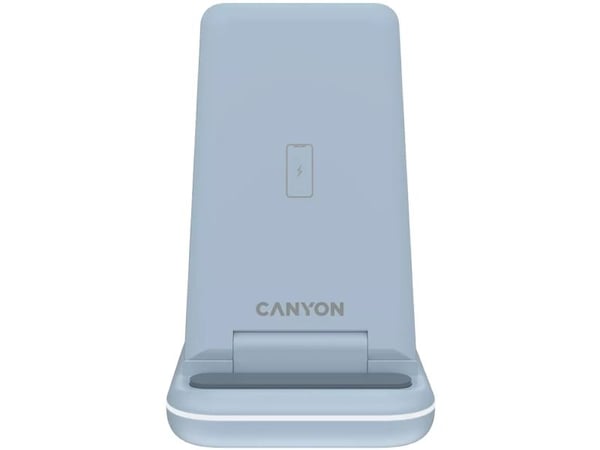 Canyon WS-304 - Trådløst ladestativ - 3-i-1 - 15 watt - 1.5 A - QC - blå