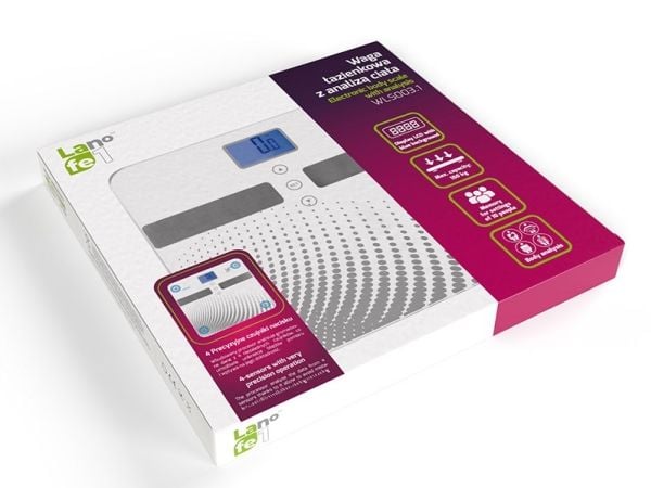 Virtuvine vekt WLS003.1 Lafe Laf elektronisk kroppsvekt med analyse